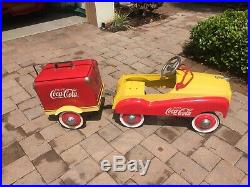 Coke Pedal Car Metal With Trailer and Cooler Box