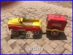 Coke Pedal Car Metal With Trailer and Cooler Box