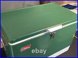 Coleman 13.5 Gallon Snow Lite Metal Cooler 5255 with Original Box Tray + Box