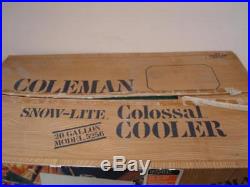 Coleman 20 Gallon Snow-Lite Colossal Cooler with Original Box Green + White