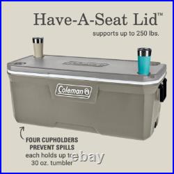 Coleman 316 Series 150QT Hard Chest Cooler, Silver Ash Coleman 316 Series 150QT Hard Chest Cooler, Silver Ash