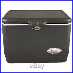 Coleman 54 QT Stainless Steel Belted Ice Chest Cooler Green
