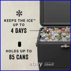 Coleman 54 Qt Steel Belted Cooler Heavy Duty Outdoor Ice Chest for Camping