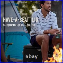 Coleman 54 Qt Steel Belted Cooler Heavy Duty Outdoor Ice Chest for Camping