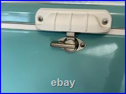Coleman 60th Anniversary Diamond Steel Belt Cooler 54QT Turquoise New Box NOS