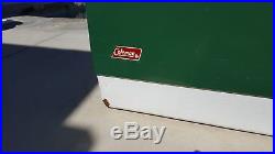 Coleman Cooler Ice Chest 28 X 15 X 16 Metal Belted Vintage Green SUPER CLEAN