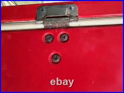 Coleman Cooler Metal Ice Chest 22.5x15.5x13.5 Vintage 1976 Red