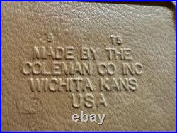 Coleman Cooler Metal Ice Chest 22.5x15.5x13.5 Vintage 1976 Red