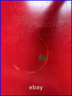 Coleman Cooler Metal Ice Chest 22.5x15.5x13.5 Vintage 1976 Red