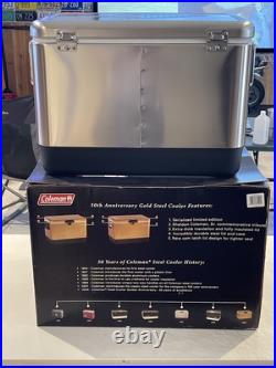 Coleman Lantern Co 50th Anniversary Stainless Steel Cooler 1954-2004 1 Of 1