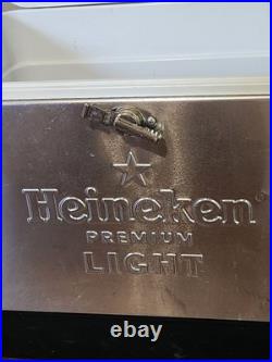Coleman Official Heineken Premium Light promotional ice chest Cooler. Stainelss