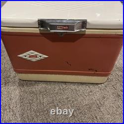 Coleman Pink Cooler Snow Lite Metal Latch. Vintage Cooler! 1959-61