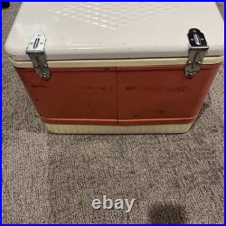 Coleman Pink Cooler Snow Lite Metal Latch. Vintage Cooler! 1959-61