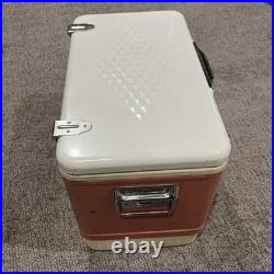 Coleman Pink Cooler Snow Lite Metal Latch. Vintage Cooler! 1959-61