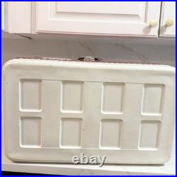 Coleman Pink Cooler Snow Lite Metal Latch With Box Tray Vintage Diamond Logo USA