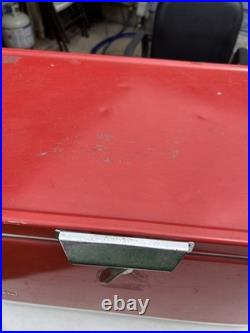 Coleman Red Metal Cooler 1983 Vintage 22 X 14 X 16 High