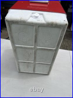 Coleman Red Metal Cooler 1983 Vintage 22 X 14 X 16 High Coleman Red Metal Cooler 1983 Vintage 22 X 14 X 16 High