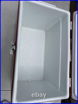 Coleman Red Metal Cooler 1983 Vintage 22 X 14 X 16 High Coleman Red Metal Cooler 1983 Vintage 22 X 14 X 16 High