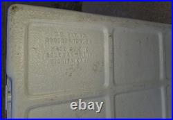 Coleman Red White Metal / Plastic Cooler 1970s / 1980s