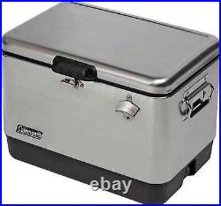 Coleman Reunion 54-Quart Steel Belted Stainless Steel Cooler NEW