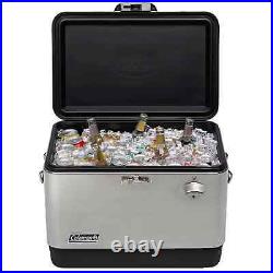 Coleman Reunion 54-Quart Steel Belted Stainless Steel Cooler NEW