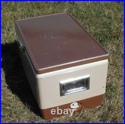 Coleman Snow Lite Cooler VTG Butternut 5254 709 Original Box Tray Steel Handles