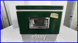 Coleman Snow-Lite Low Boy Cooler (5254 C700) with Box 10 gal, Vintage, Green