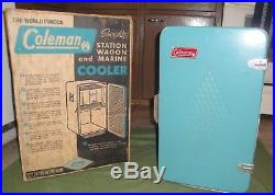 Coleman Snow Lite Station Wagon & Marine Upright Cooler Camping in Box