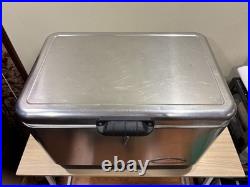 Coleman Stainless Steel Belted Chrome Cooler 54QT. Ice Chest Model 6150 6155