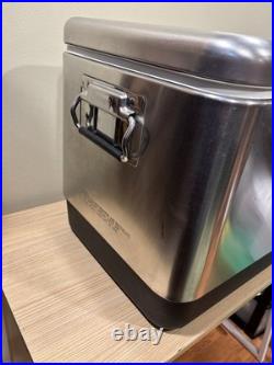 Coleman Stainless Steel Belted Chrome Cooler 54QT. Ice Chest Model 6150 6155