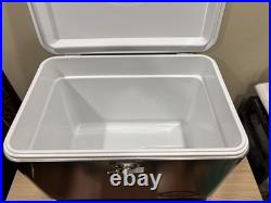 Coleman Stainless Steel Belted Chrome Cooler 54QT. Ice Chest Model 6150 6155