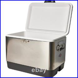 Coleman Stainless Steel Belted Cooler 54 qt