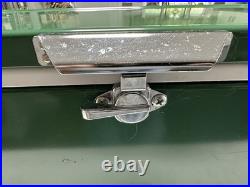 Coleman Steel Belted 40 Qt Cooler Green White Made in USA 1985 Camping