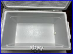 Coleman Steel Belted 40 Qt Cooler Green White Made in USA 1985 Camping