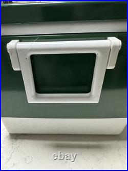 Coleman Steel Belted 40 Qt Cooler Green White Made in USA 1985 Camping