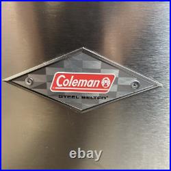 Coleman Steel Belted 6150 6155 54-Quart Cooler Stainless Solaray