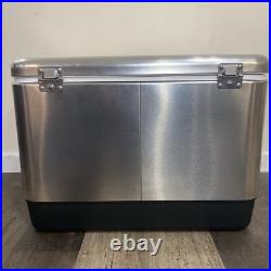 Coleman Steel Belted 6150 6155 54-Quart Cooler Stainless Solaray