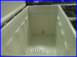 Coleman Vintage 1970s Red Metal Cooler Ice Chest Camping Outdoors 23x14x16