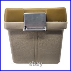 Coleman Vintage 1971 Cooler Ice Chest with Drain Plug Beige with Yellow Lid