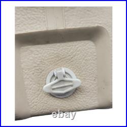 Coleman Vintage 1971 Cooler Ice Chest with Drain Plug Beige with Yellow Lid