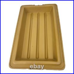 Coleman Vintage 1971 Cooler Ice Chest with Drain Plug Beige with Yellow Lid