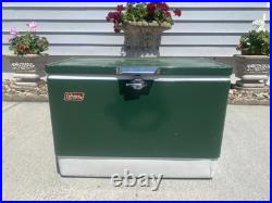 Coleman Vintage Green Metal Cooler Coleman Vintage Green Metal Cooler