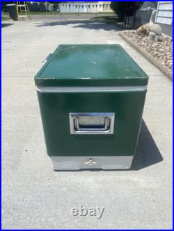 Coleman Vintage Green Metal Cooler Coleman Vintage Green Metal Cooler