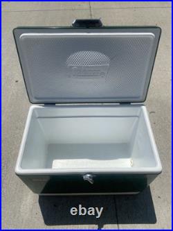 Coleman Vintage Green Metal Cooler Coleman Vintage Green Metal Cooler