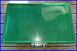 Coleman Vintage Green Metal Cooler Ice Chest Cooler 6/84 Good Shape