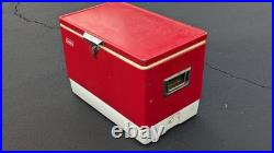 Coleman Vintage Metal Red Large Cooler Ice Chest