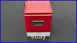Coleman Vintage Metal Red Large Cooler Ice Chest