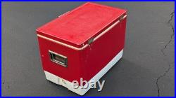Coleman Vintage Metal Red Large Cooler Ice Chest
