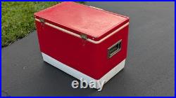 Coleman Vintage Metal Red Large Cooler Ice Chest