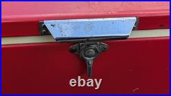 Coleman Vintage Metal Red Large Cooler Ice Chest